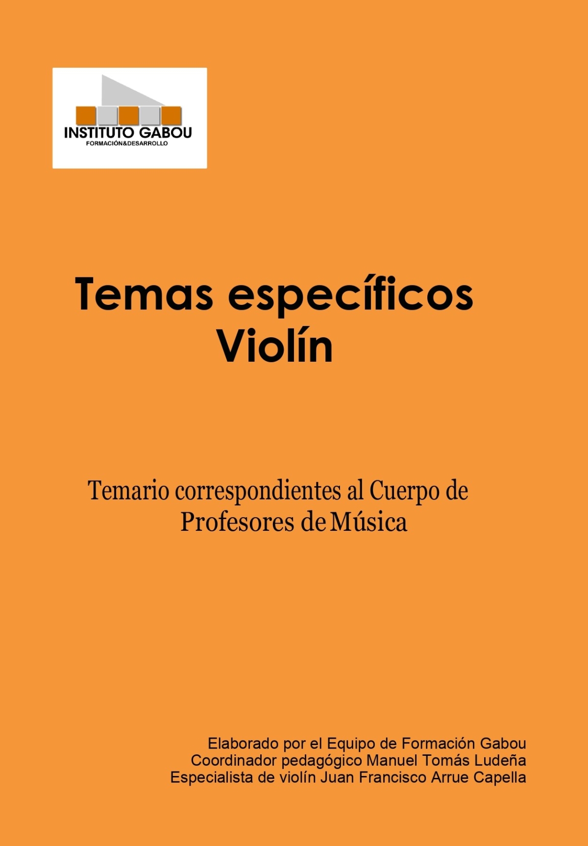 Temas Específicos Violín Profesor de Música